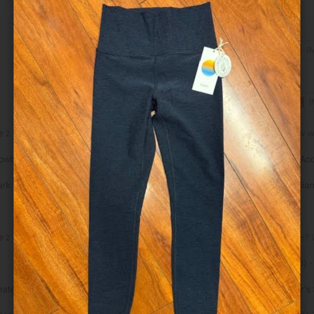 Vuori Dream Knit Move Midnight Heather Clean Elevation Leggings Women's XS NEW!